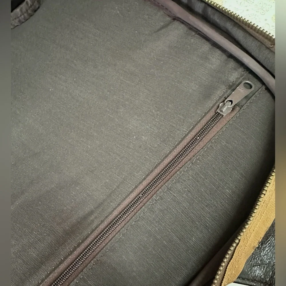 Pierre Cardin Elegant Brown and Tan Briefcase